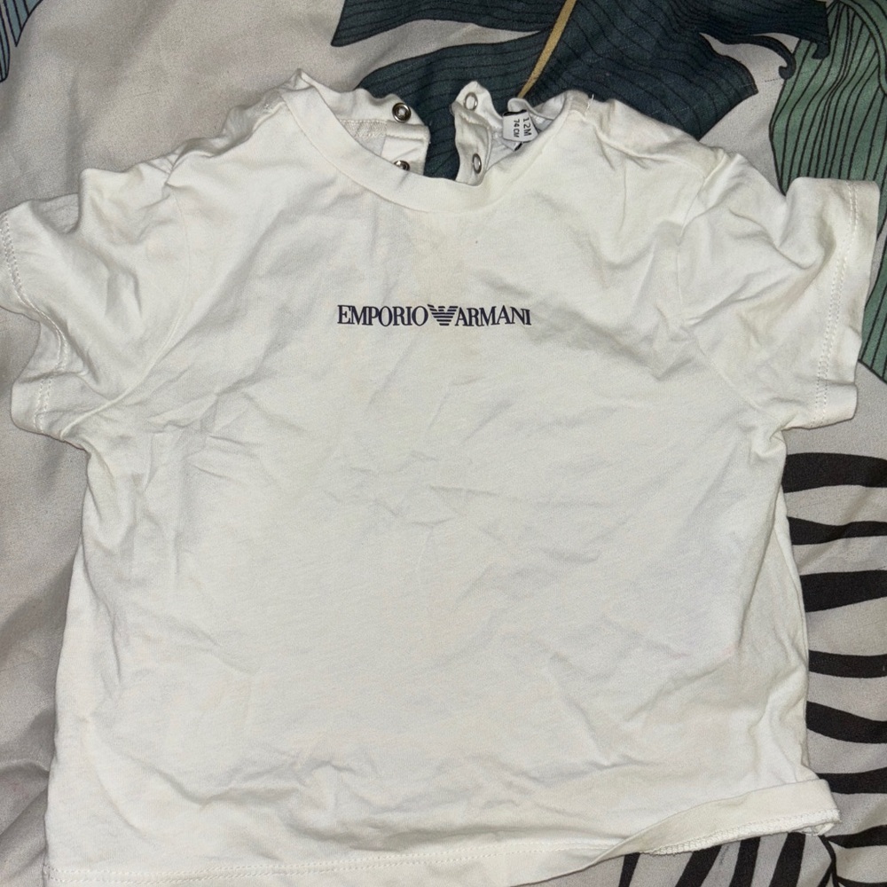 Emporio Armani Kids Classic White Tee